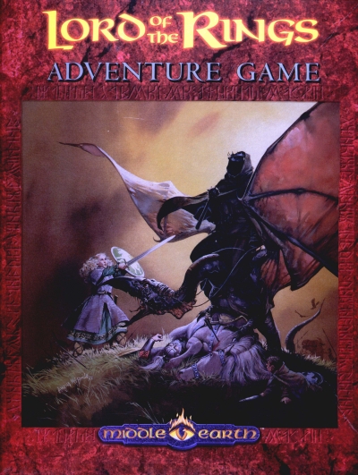 Lord of the Rings Adventure Game Cover to the Boxed Set